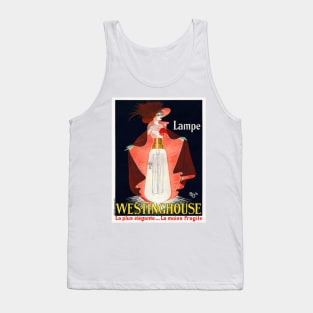 Lampe Westinghouse France Vintage Poster 1912 Tank Top